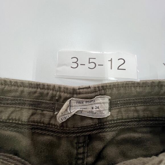 Free People Pants Womens 24 Utility Workwear Straight Leg Casual Relaxed Fit - Picture 5 of 9